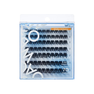 Broadway Wide Volume Lashes – DIY Customizable Extensions (70–140 pcs) – DIY12 - ANNS BEAUTY SUPPLY